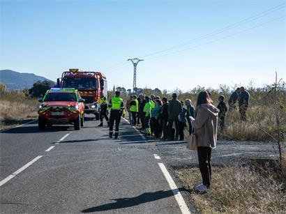  Rettungskräfte sind am Unfallort im Einsatz