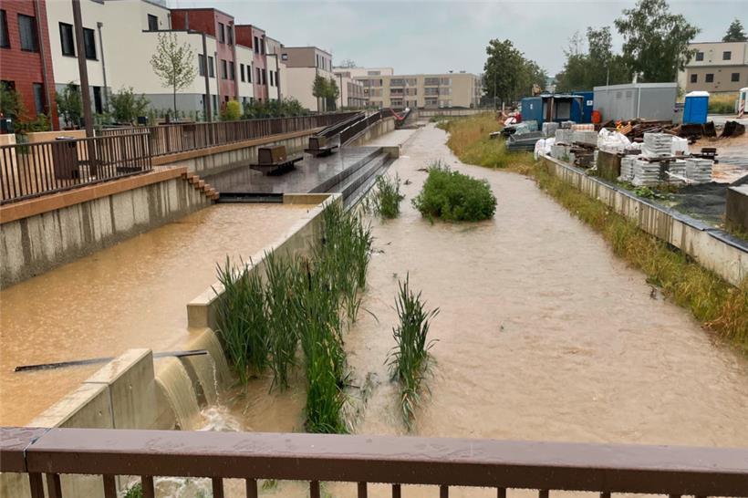 … die bei Starkregen das Wasser sicher weiterleiten sollen