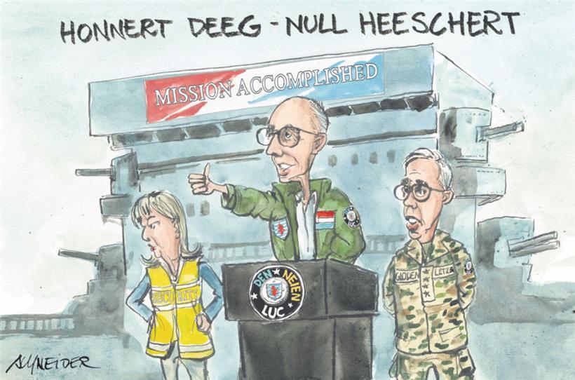 100 Tage Frieden-Bettel-Regierung