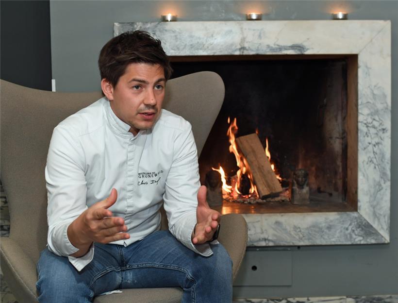 160321.HM. Reportage à l’hostellerie du Grünewald à Dommeldange. Un an après le premier confinement qu’en est il dans le domaine de l’horeca. le chef de cuisine Clovis Degrave et son épouse Aline Bourscheid.
