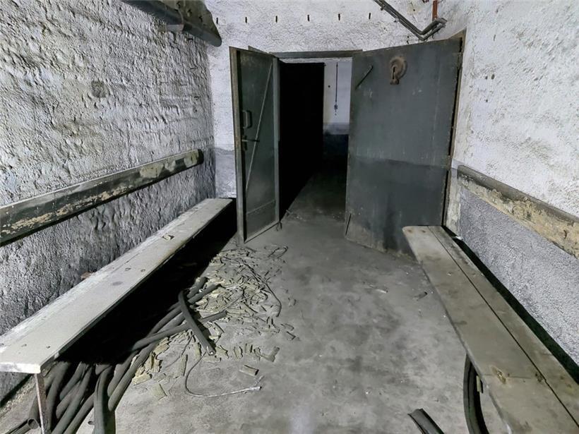 165 nummerierte Sitzplätze gab es in diesem Bunker
