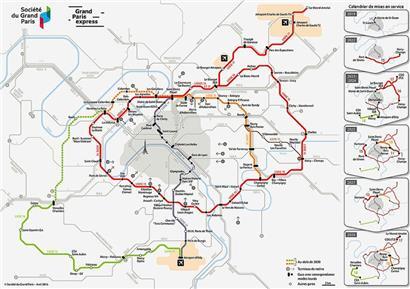 200 Kilometer zusätzliche Metrostrecke soll es durch das Projekt „Grand Paris Express“ geben
