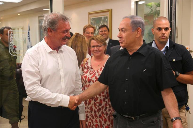 2015 besuchte der damalige Außenminister Asselborn zum ersten Mal den israelischen Regierungschef Netanjahu
