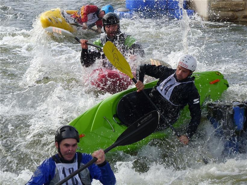 2017 war Extremslalom oder Boatercross erstmals bei einer WM und auch der erste Wettkampf, der im Diekircher Wildwasserkanal stattfand
