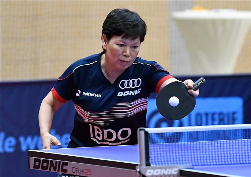 20181204 TENNIS DE TABLE : QUALIFICATION POUR L’EURO LUXEMBOURG – AZERBAÏDJAN Ni Xia Lian ( Lux. ) Photo Marcel Nickels
