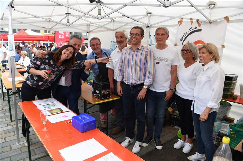 2019: Am Stand des Tennis-Clubs
