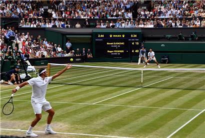 2019 standen sich im Finale von Wimbledon Roger Federer und Novak Djokovic gegenüber
