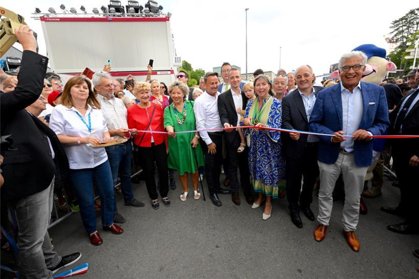 20220819 Luxembourg , Glaçis , ouverture Schueberfouer , en présence du premier ...