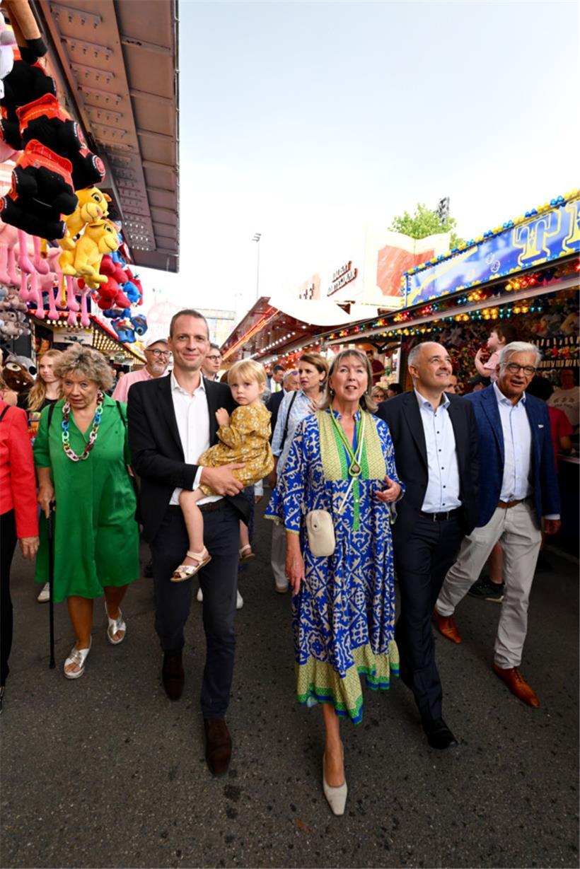 20220819 Luxembourg , Glaçis , ouverture Schueberfouer , en présence du premier ...