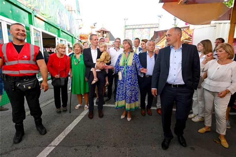 20220819 Luxembourg , Glaçis , ouverture Schueberfouer , en présence du premier ...