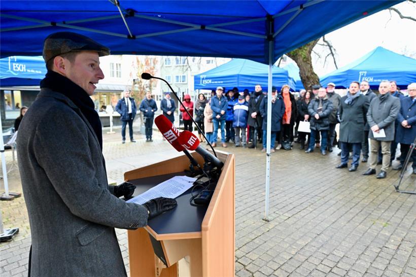 20230127 Esch , rue du Canal , journée de commémoration Holocauste 2023 , David ...
