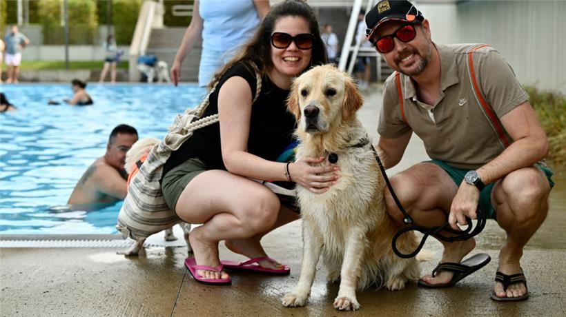 20230903 Dudelange , piscine , baignade pour chiens , Hundebaden , Foto: Editpre...