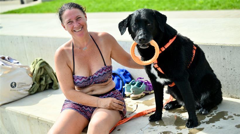 20230903 Dudelange , piscine , baignade pour chiens , Hundebaden , Foto: Editpre...