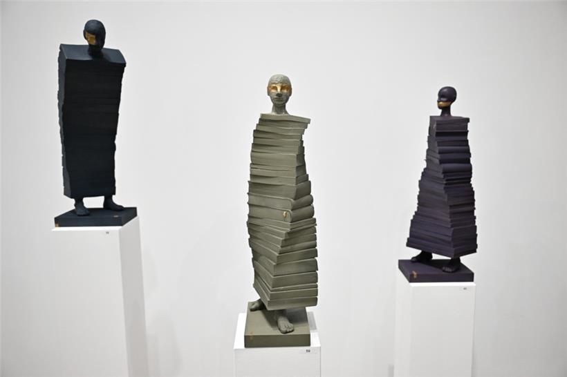 2024 in der Galerie Schlassgoart, jetzt im „Camille’s Gaart“: Wer mag, kann in Zukunft Skulpturen wie diese von Florence Hoffmann in Beckerich entdecken

