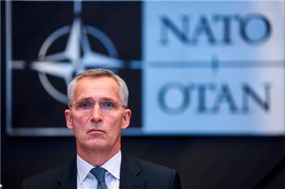 24. Februar 2022: NATO-Generalsekretär Jens Stoltenberg nimmt an einer Videokonferenz zur russischen Invasion in der Ukraine teil
