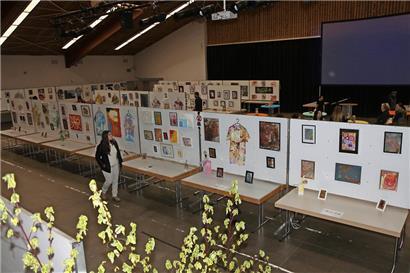 36 Kinder haben die Werke für die Kunstausstellung entworfen
