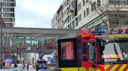 40 Feuerwehrleute sind am Montagmittag zu einem Feuer in Belval ausgerückt

