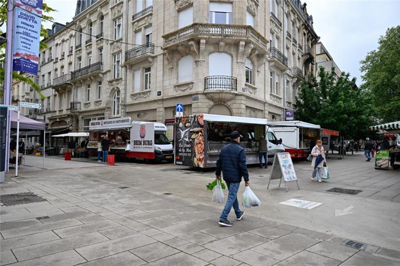 50 Prozent Einbußen gibt es laut den Marktleuten im Ausweichquartier auf dem Brillplatz 
