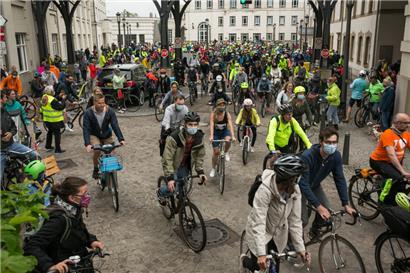 500 Radler beteiligten sich im vergangenen Jahr an der Raddemonstration. Mindestens genauso viele erhoffen sich die Organisatoren am Samstag.
