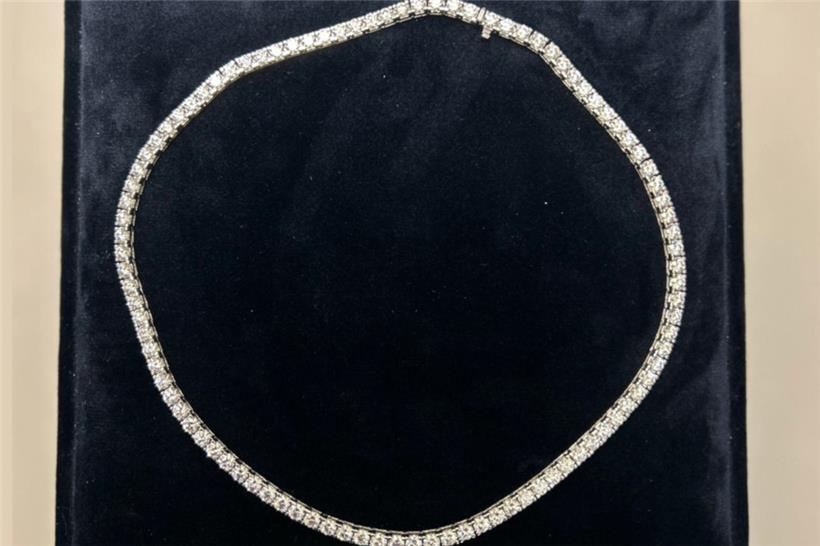 97 Diamanten sind in der beschlagnahmten Kette eingelassen
