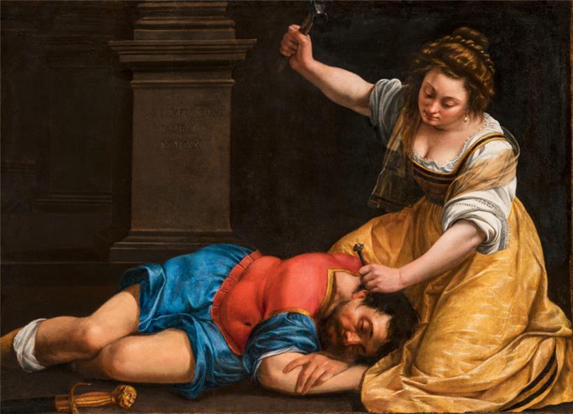 À voir à Paris: Artemisia Gentileschi – „Yaël et Siséra“ (1620, Huile sur toile, 93 x 128 cm), Budapest, Szépművészeti Múzeum/Museum of Fine Arts
