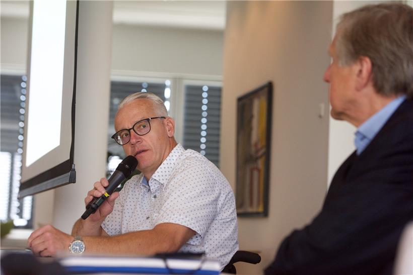 AVR-Präsident Raymond Schintgen und Minister François Bausch