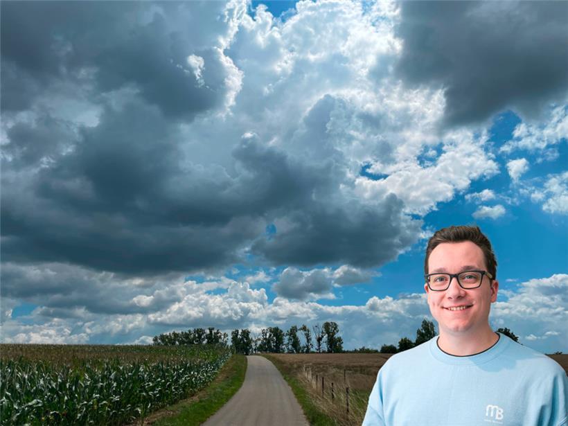 Ab Wochenmitte werden die Wolken weniger, das Azorenhoch dehnt sich aus

