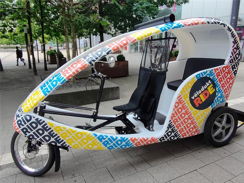 Ab heute und bis zum 14. September zirkulieren die Fahrrad-Rikschas von dienstags bis samstags zwischen Brillplatz und Belval
