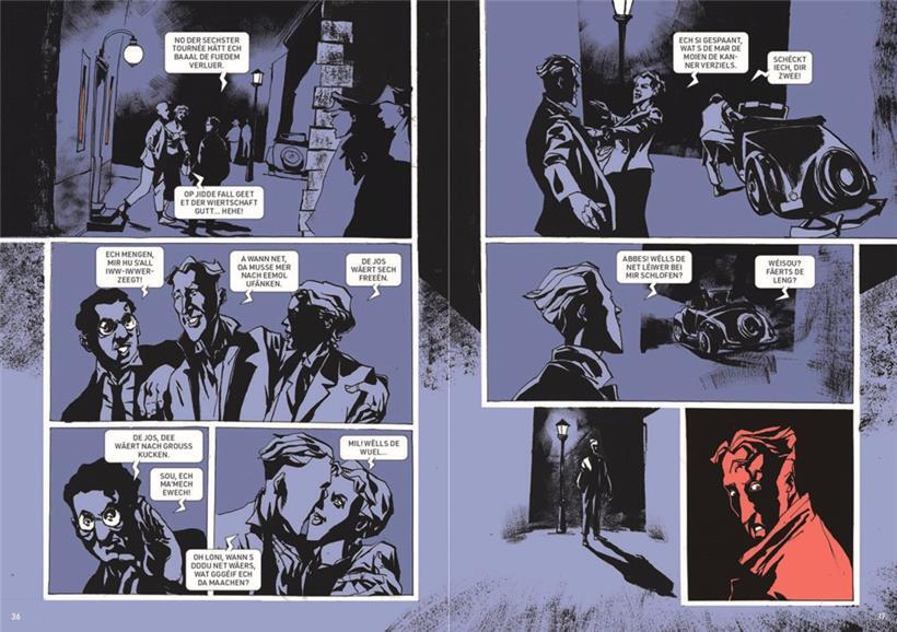 Abbes und Loni wiegen sich in Sicherheit, während Mil ängstlich und besorgt wirkt
