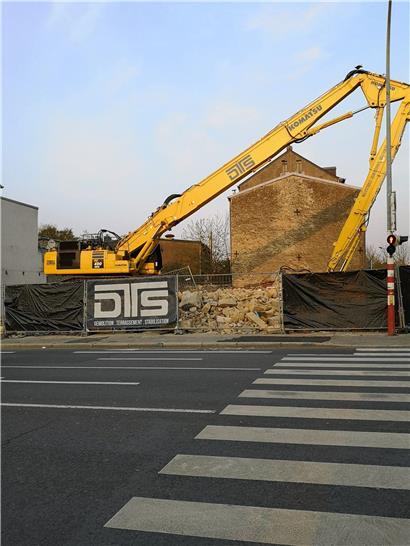 Abriss in der rue de l’Aciérie in Bonneweg

