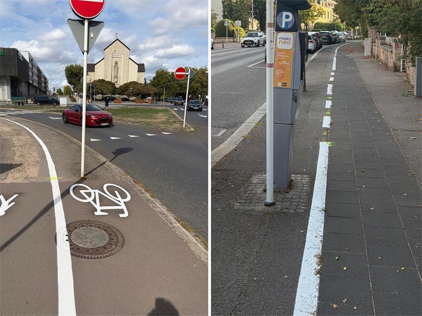 Abwechslungsreich: Radfahrer können sich auf dem Parcours entlang der rue du Luxembourg an zahlreichen Hindernissen üben