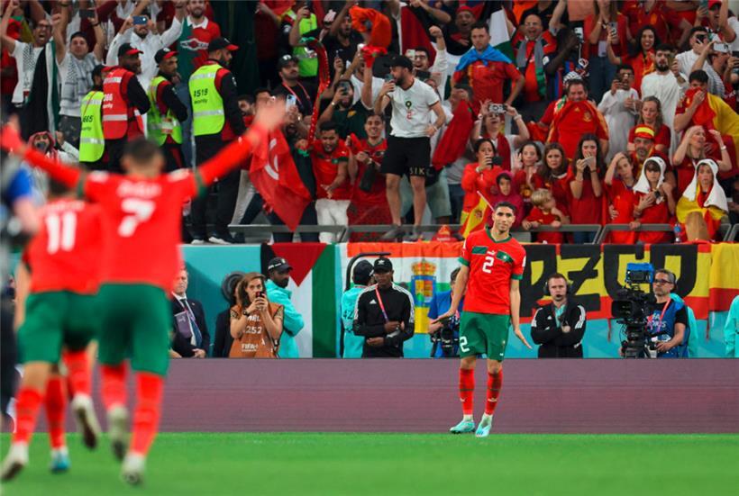 Achraf Hakimi sorgte mit seinem Elfmeter für die Entscheidung gegen Spanien
