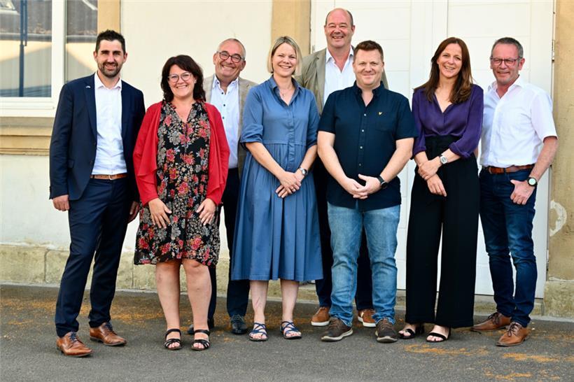 Acht der neun Kandidaten des LSAPNordbezirks
