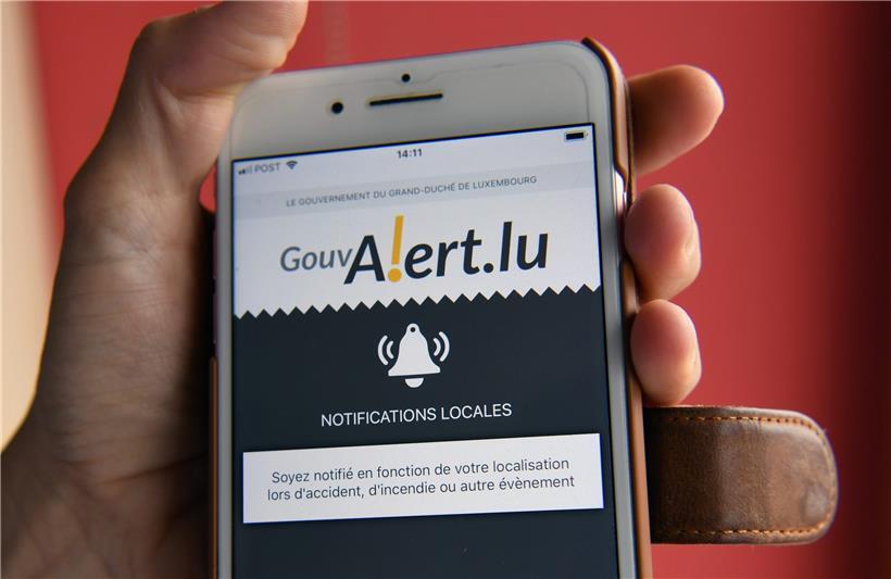 Achtung Alarm: Die Gouvalert-App bei ihrer Präsentation im Oktober 2018 
