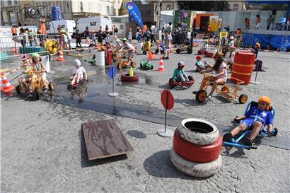 Aktivität der Aktion Bambësch voriges Jahr auf der place Guillaume
