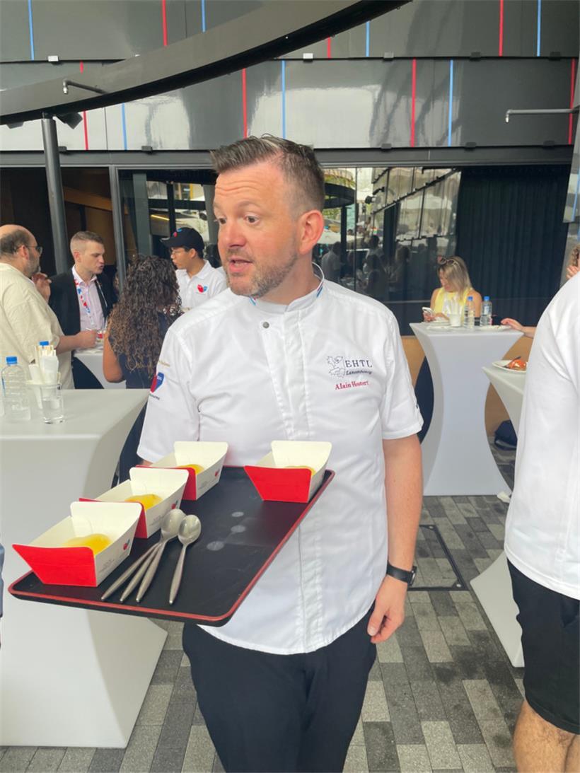 Alain Hostert und sein Team sorgen dafür, dass die Besucher Luxemburg von der kulinarischen Seite kennen lernen
