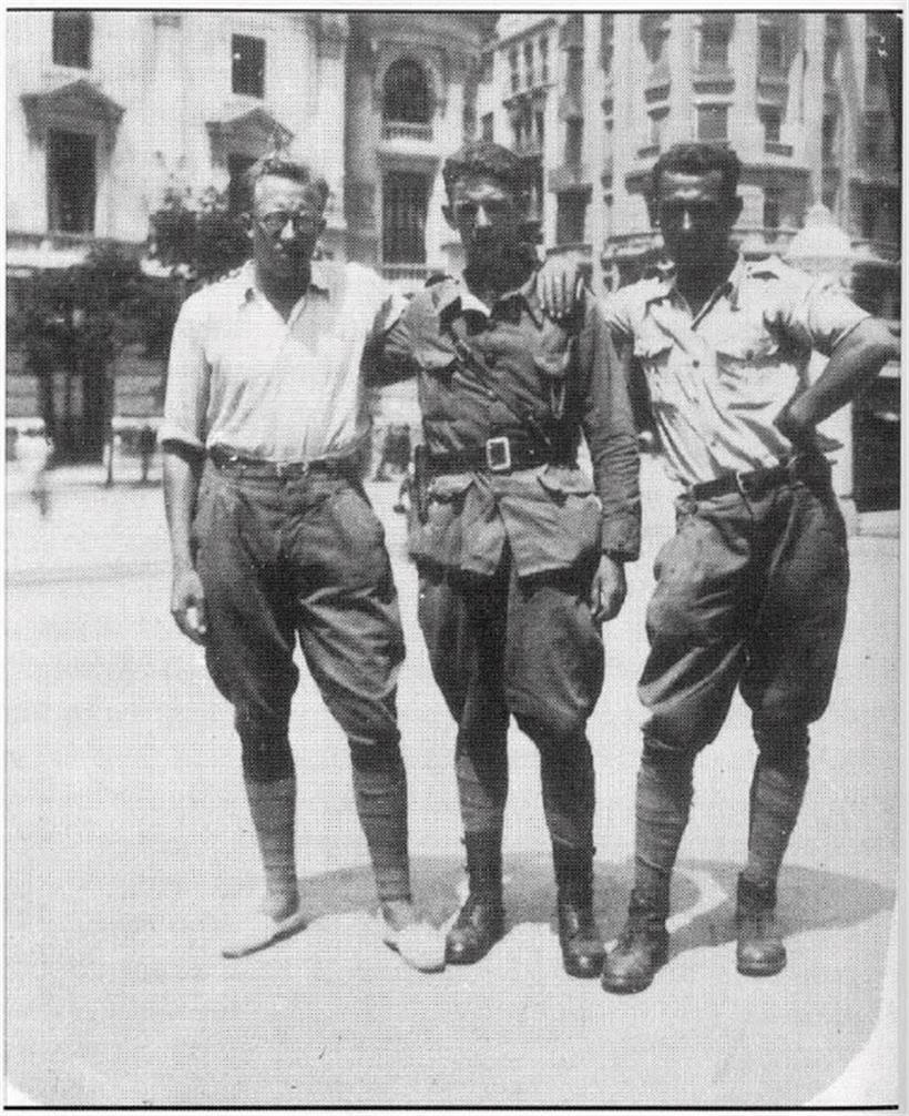 Albert Santer (l.) in Spanien, Datum unbekannt
