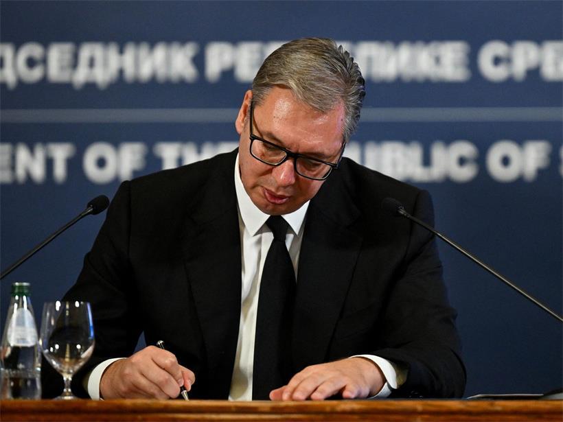 Aleksandar Vucic ist als Staatspräsident zurückgetreten