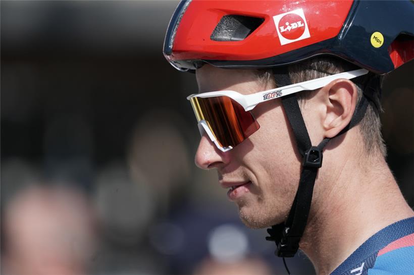 Alex Kirsch freute sich am Sonntag über den Gesamtsieg seines Teamkollegen Mads Pedersen
