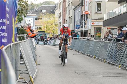 Alex Kirsch wird das Landesmeistertrikot im Zeitfahren nicht verteidigen können
