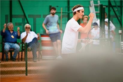 Alex Knaff, hier bei den Südstroum-Open, hat am Sonntag seinen ersten ITF-Titel geholt
