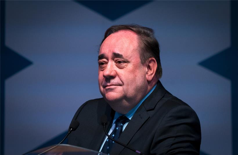 Alex Salmond, ehemaliger schottischer Premierminister, an einem Treffen der Alba-Partei
