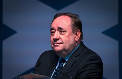Alex Salmond, ehemaliger schottischer Premierminister, an einem Treffen der Alba-Partei
