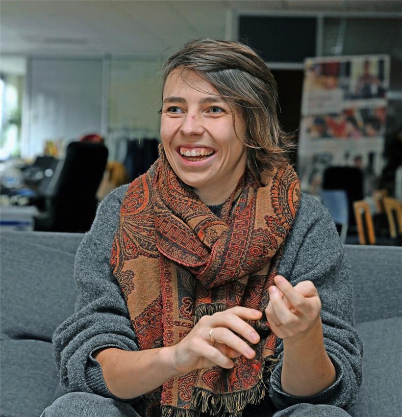 Aline Ouvrard ist Gartenexpertin beim CELL und Mit-Koordinatorin des Projekts „Eisegaart“
