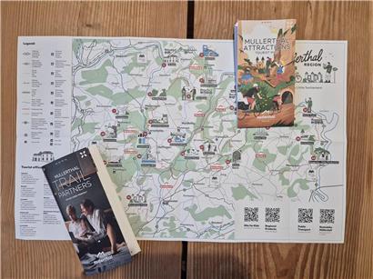 Übersichtliche Infografik mit wichtigen Informationen zur Müllerthal-Region, bekannt als Luxemburgs Kleine Luxemburger Schweiz