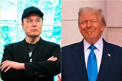 Alles andere als Friede, Freude, Eierkuchen zwischen Donald Trump (r.) und Elon Musk
