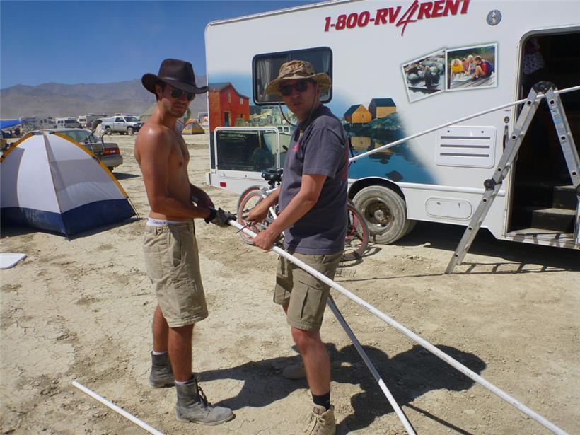 Als Europäer muss man sich in den USA alles anschaffen, denn die Camps vor Ort f...