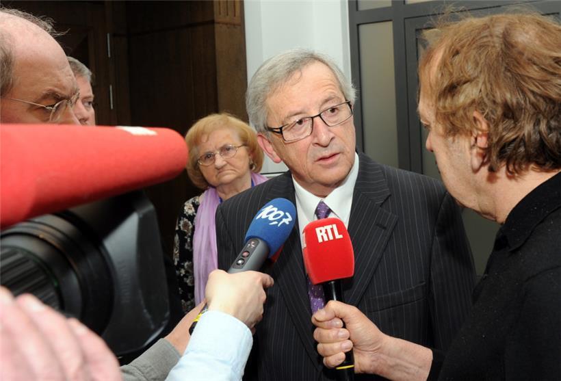 Als Jean-Claude Juncker im Februar 2014 beim Bommeleeër-Prozess in den Zeugenstand trat
