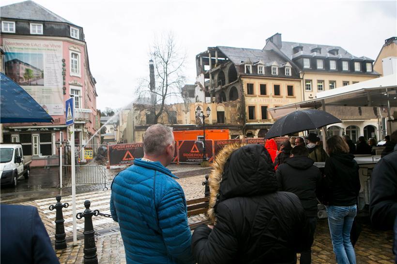 Am 11. Dezember 2017 wurde das ehemalige Hotel in Echternach abgerissen
