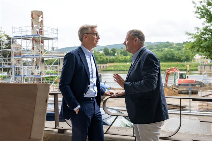 „Am 14. Juni wird hier an der Esplanade in Schengen alles sauber sein“, scheint ...